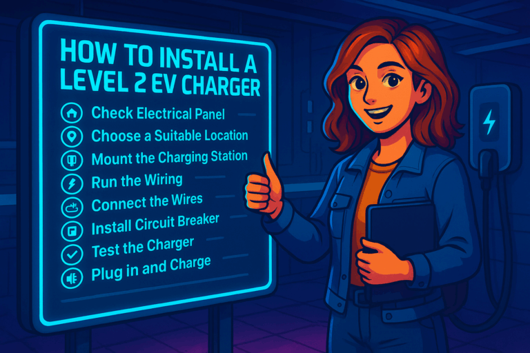 How to Install a Level 2 EV Charger at Home (Super Simple Guide)