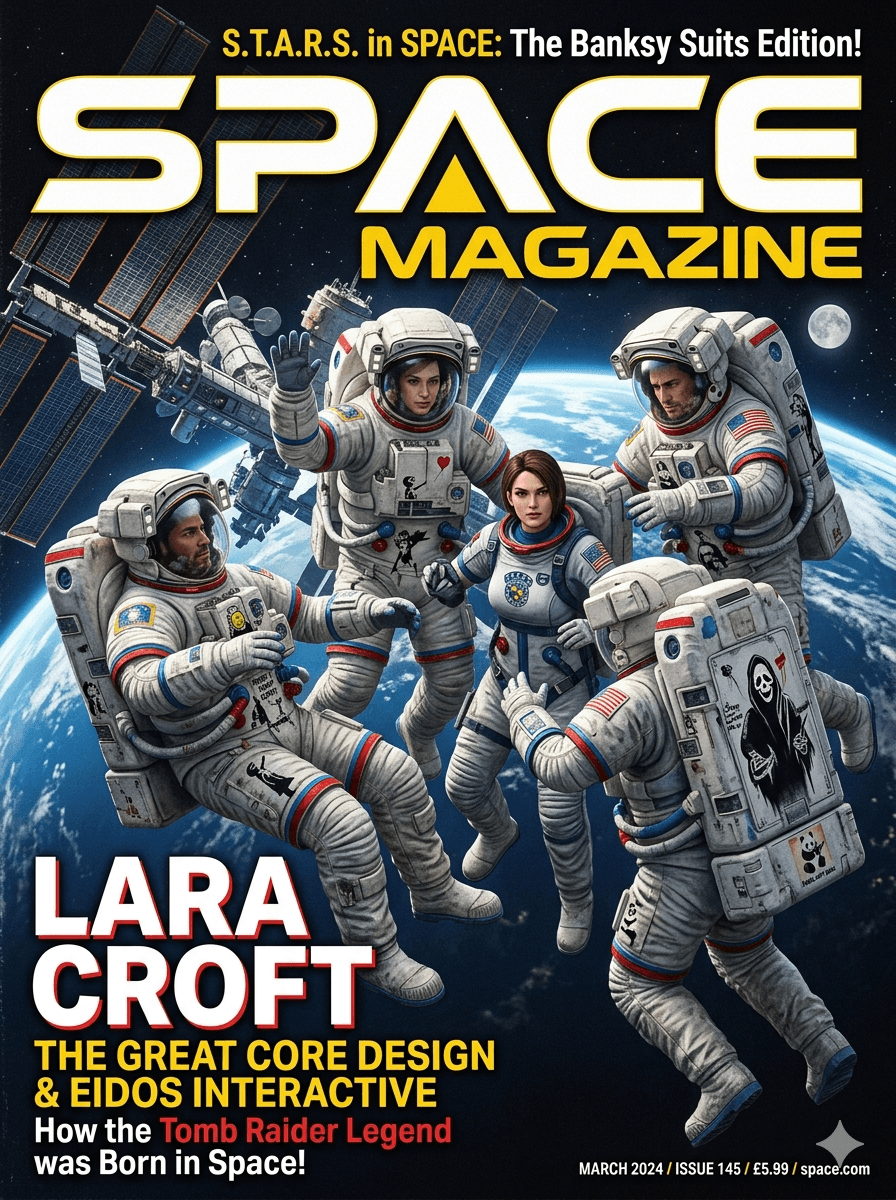 Space Magazine Lara Croft Issue