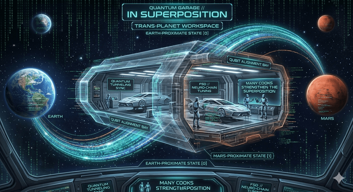 Quantum Garage in Superposition